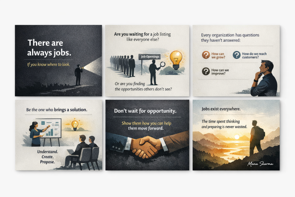 There are always Jobs - Manu Sharma