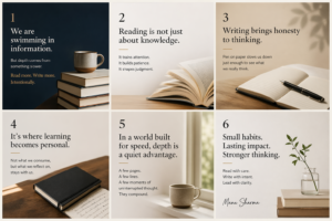 Reading and Writing - Manu Sharma